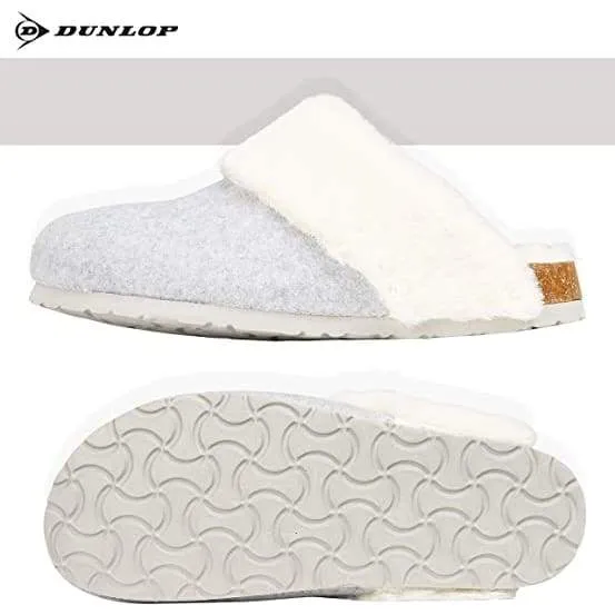 Dunlop Comfy Memory Foam Indoor Outdoor Super Soft Fluffy Slippers for Women Drew House Slippers