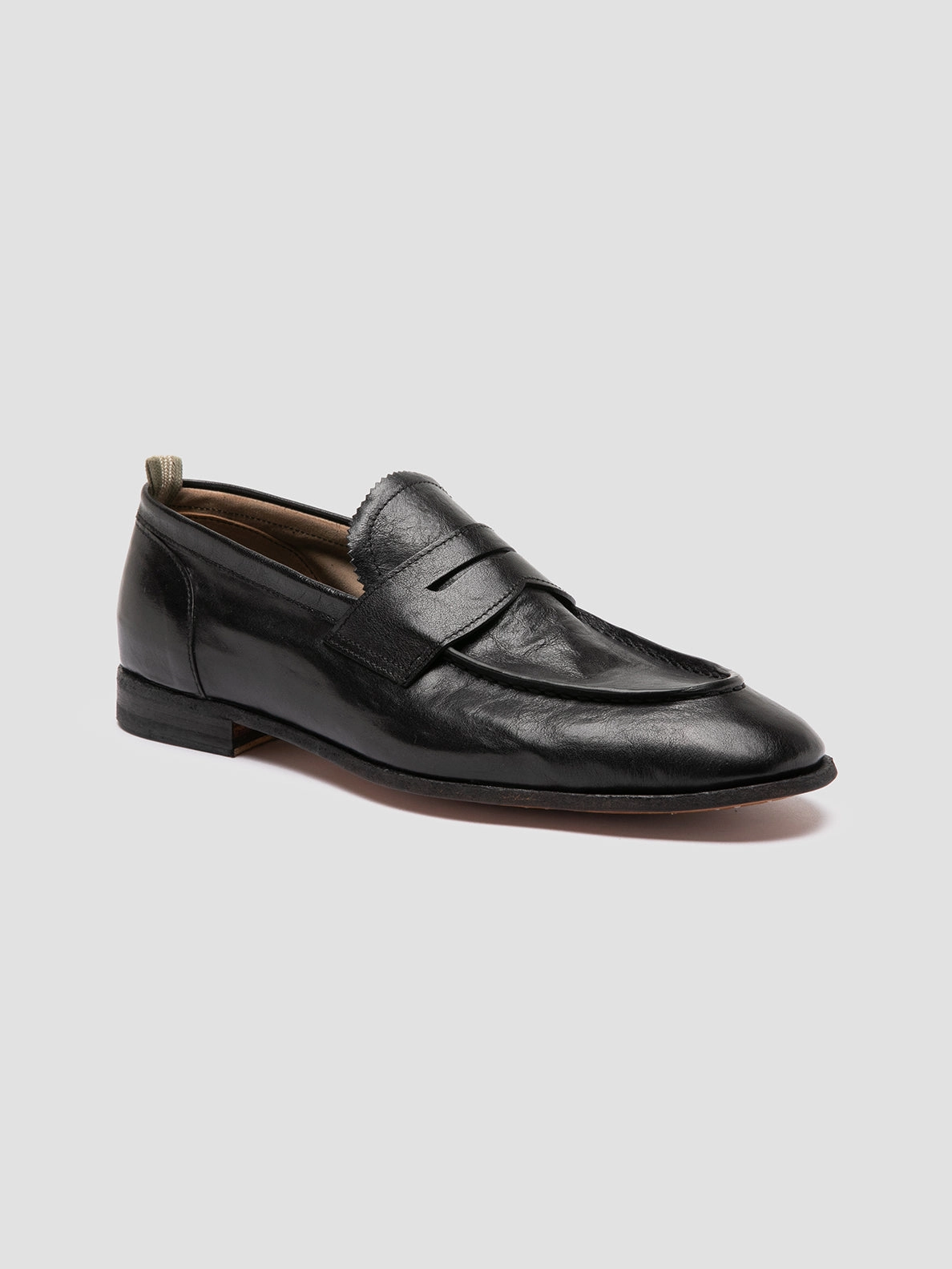 Gucci Suede Loafers SOLITUDE 001 - Black Leather Penny Loafers