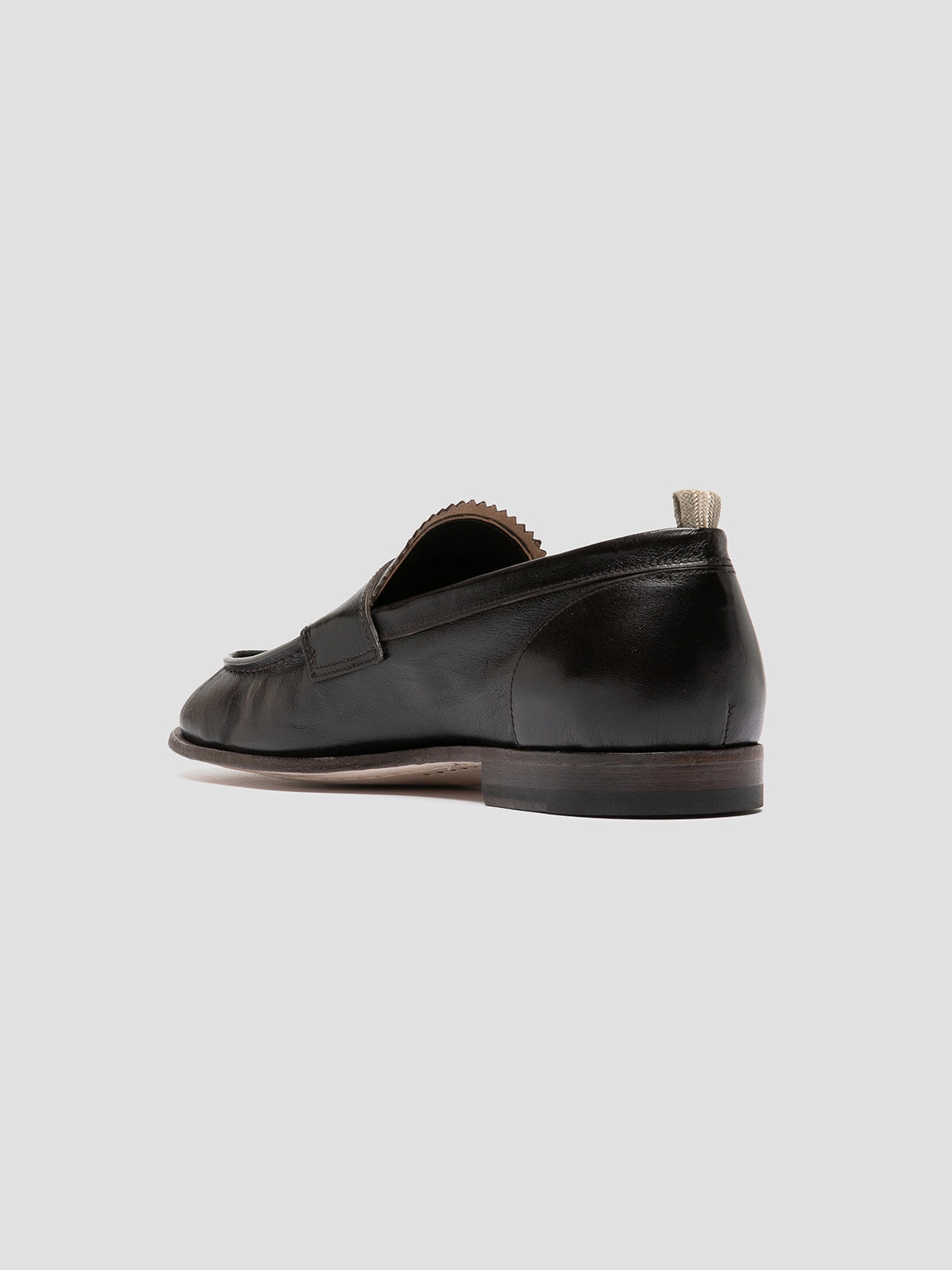 SOLITUDE 001 - Brown Leather Penny Loafers Indian Loafers