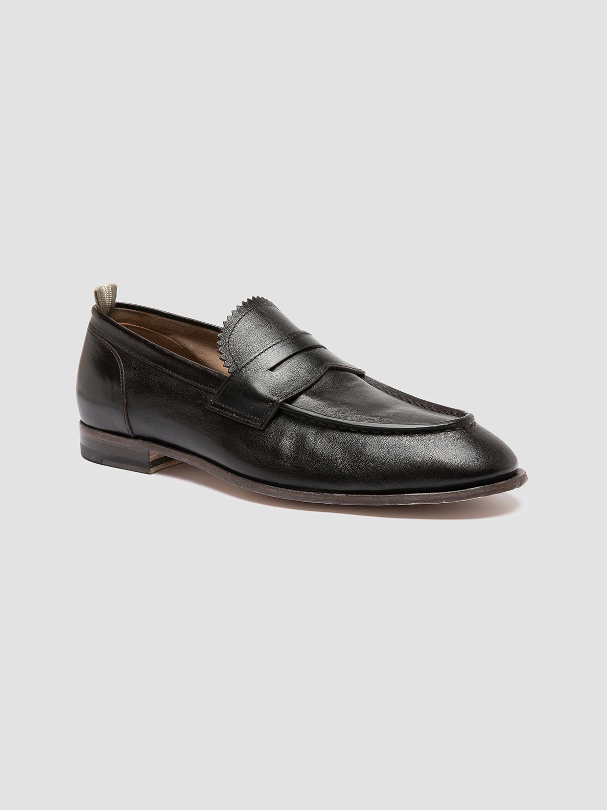 Salvatore Ferragamo Loafers On Sale SOLITUDE 001 - Brown Leather Penny Loafers