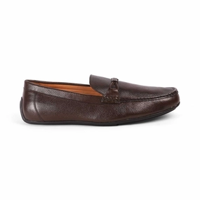 Tresmode Event Brown Men's Leather Driving Loafers Ssense Loafers