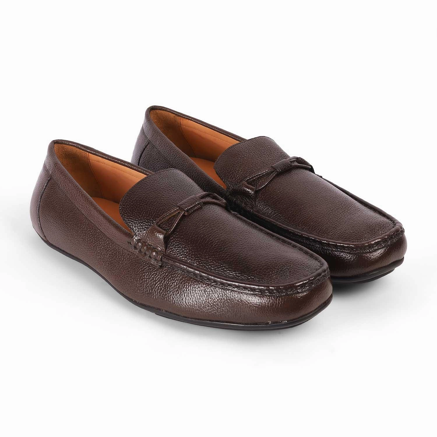 Best Driver Loafers Tresmode Event Brown Men's Leather Driving Loafers