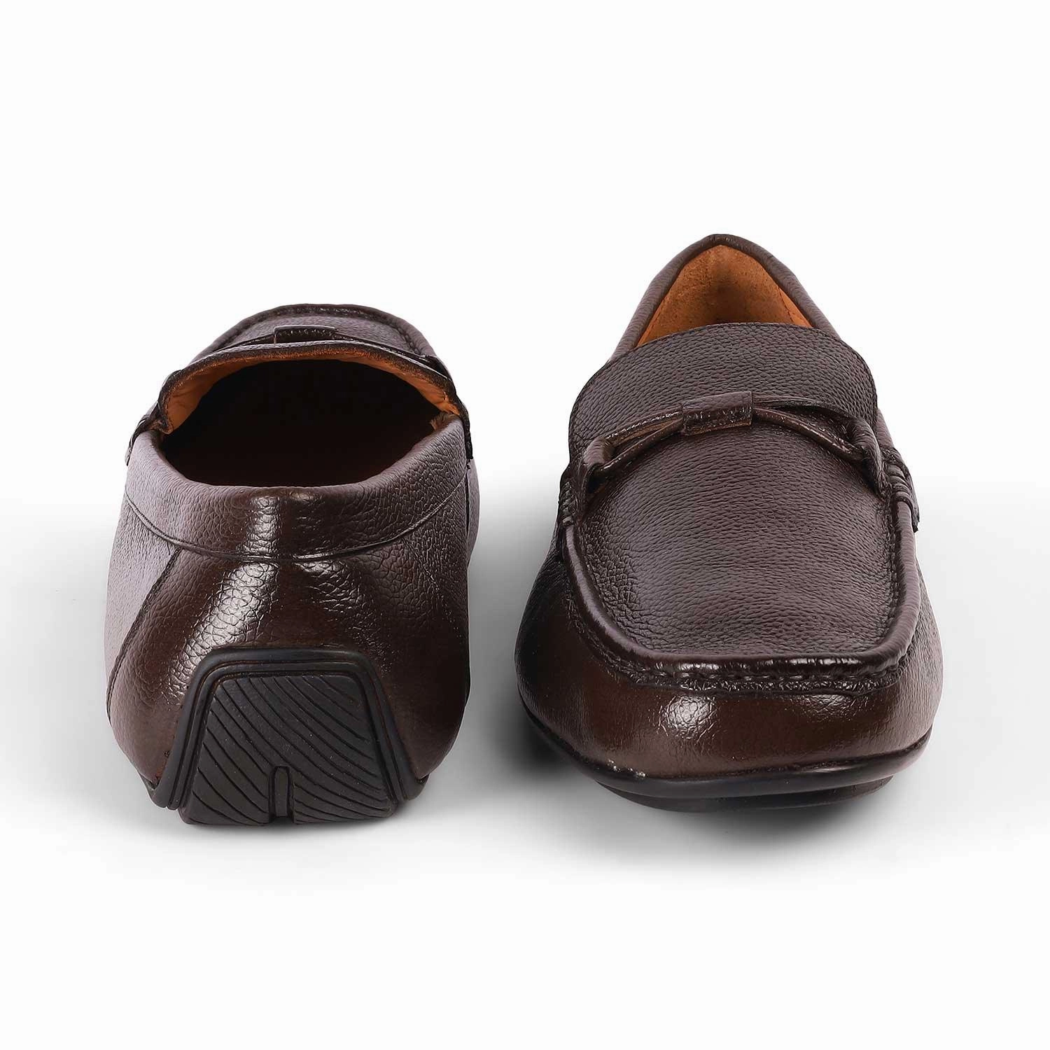 Buy Loafers Tresmode Event Brown Men's Leather Driving Loafers