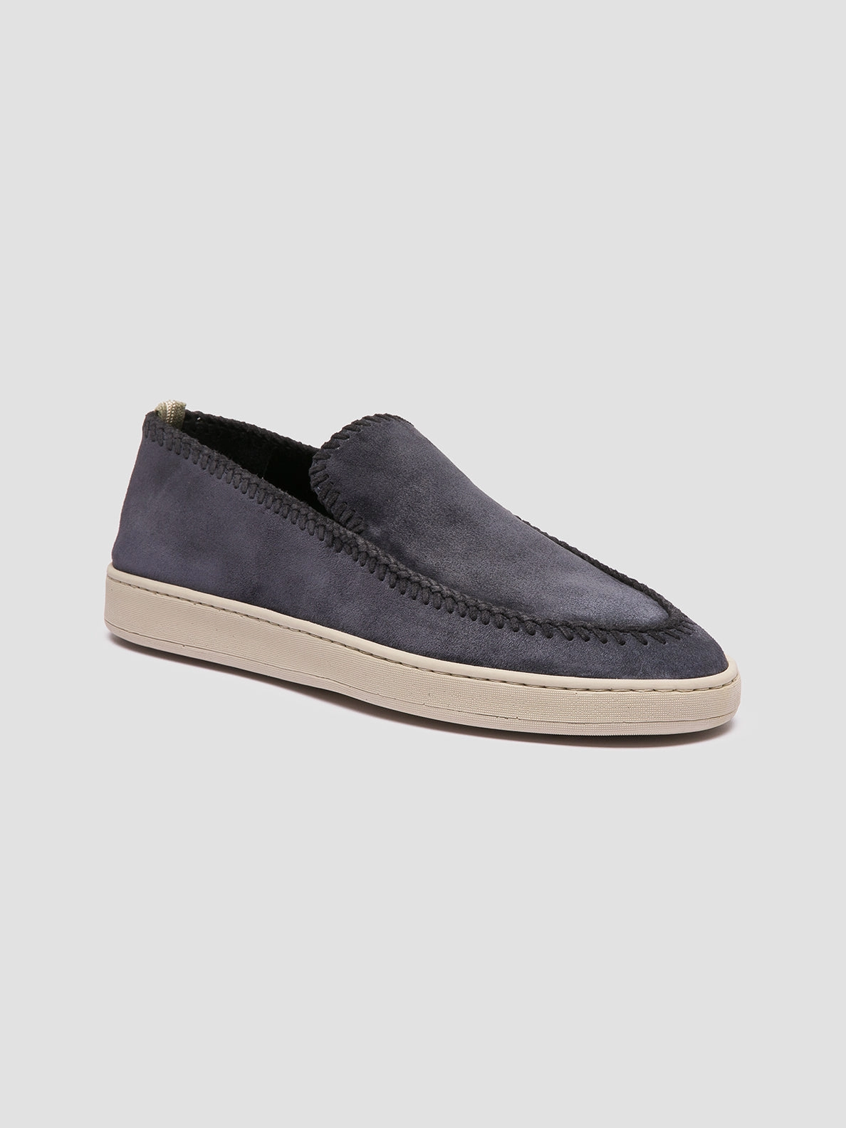 HERBIE 011 - Blue Suede Penny Loafers Loafers Real Leather