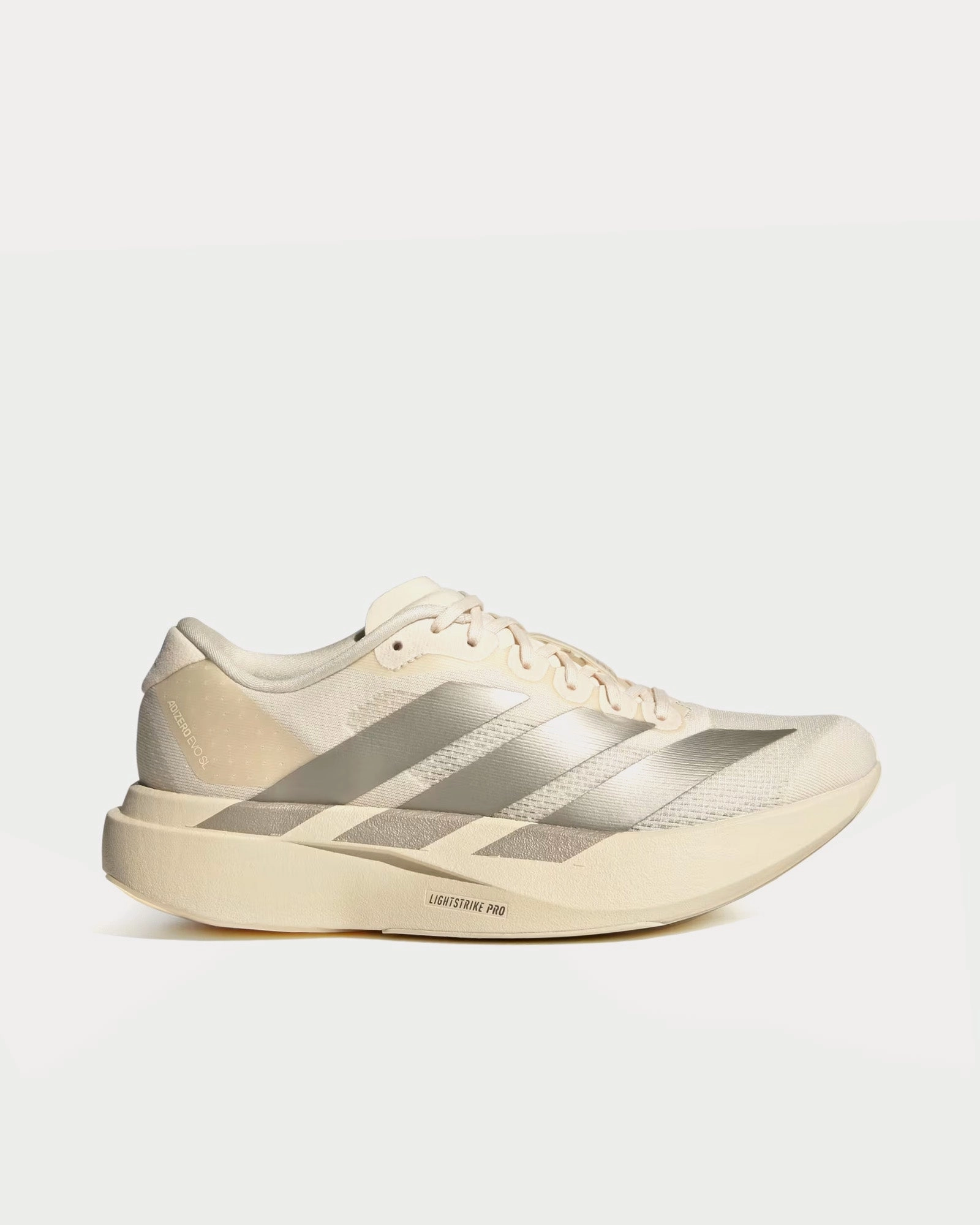 Adidas Tour 360 22 Golf Shoes Adizero EVO SL Wonder White / Cyber Metallic / Warm Vanilla Running Shoes