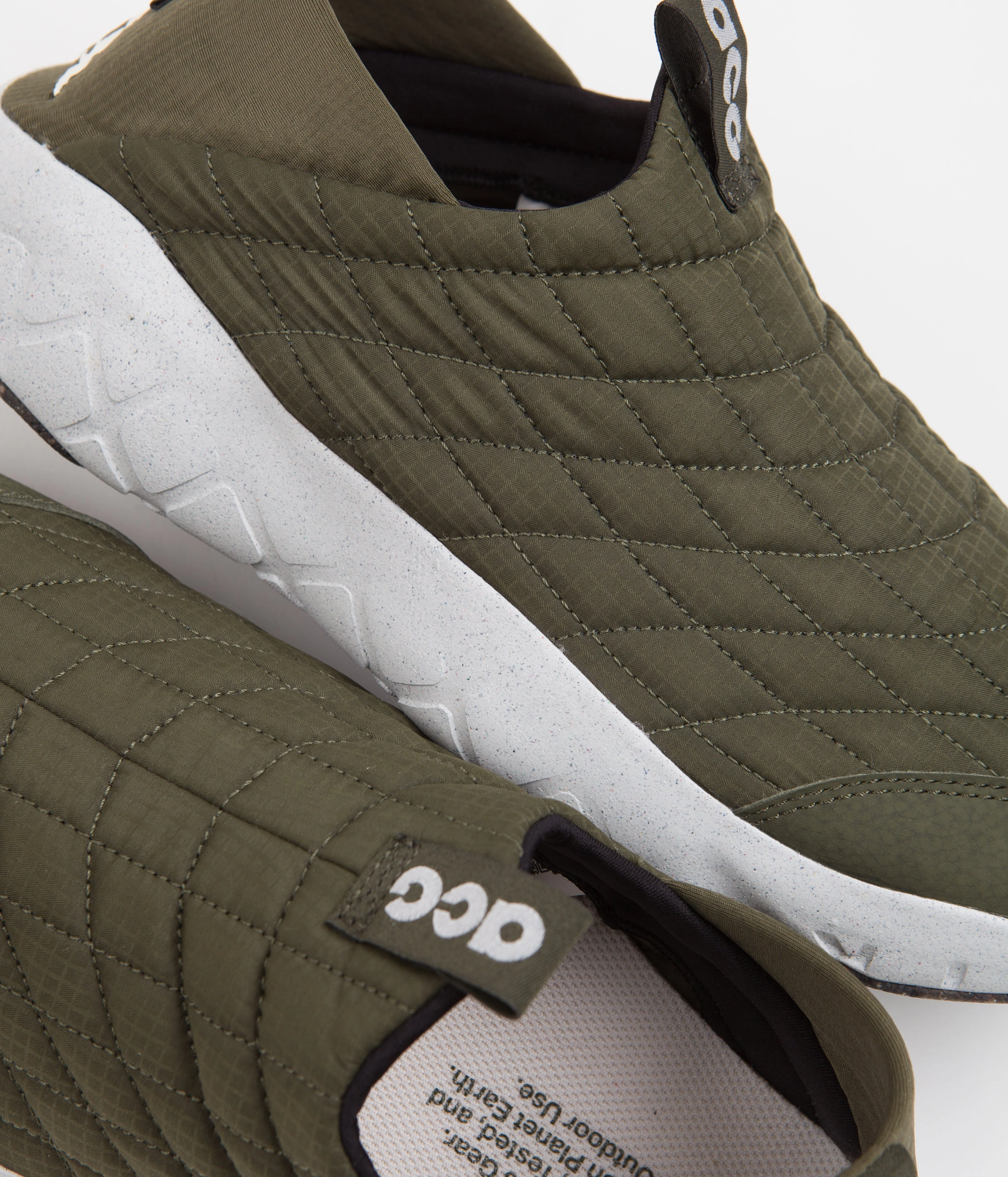 Steve Aoki Shoes Asics Nike ACG Moc 3.5 Shoes - Cargo Khaki / Summit White - Cargo Khaki