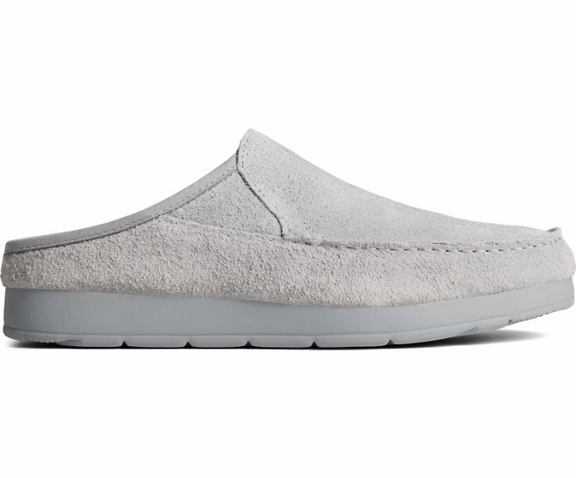 Sperry Men's Moc-Sider Suede Slippers- Grey Face Slippers