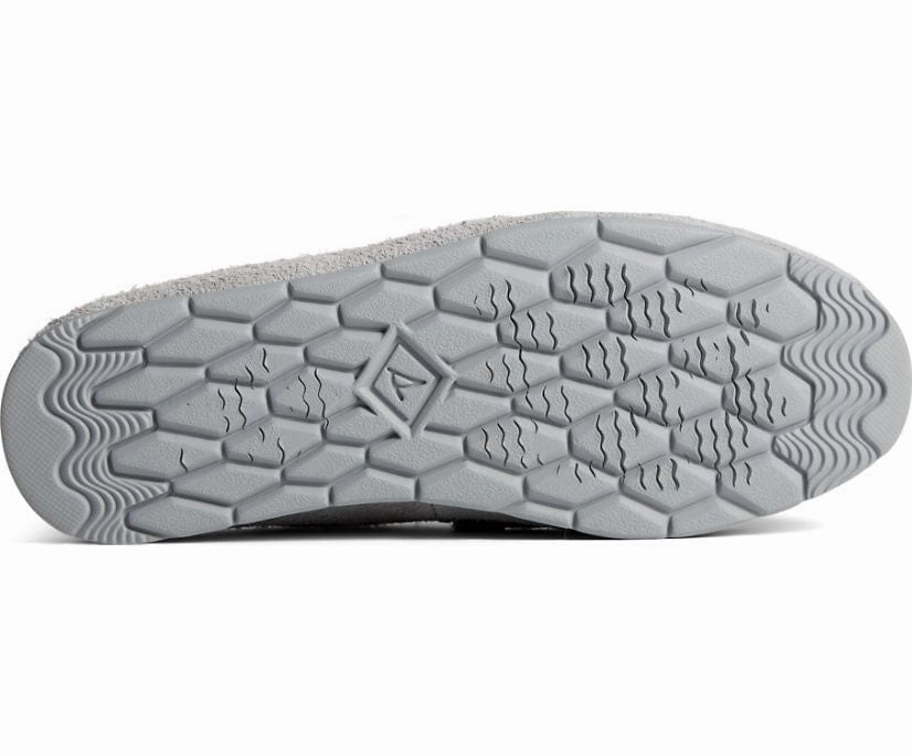 The Most Comfortable House Slippers Sperry Men's Moc-Sider Suede Slippers- Grey