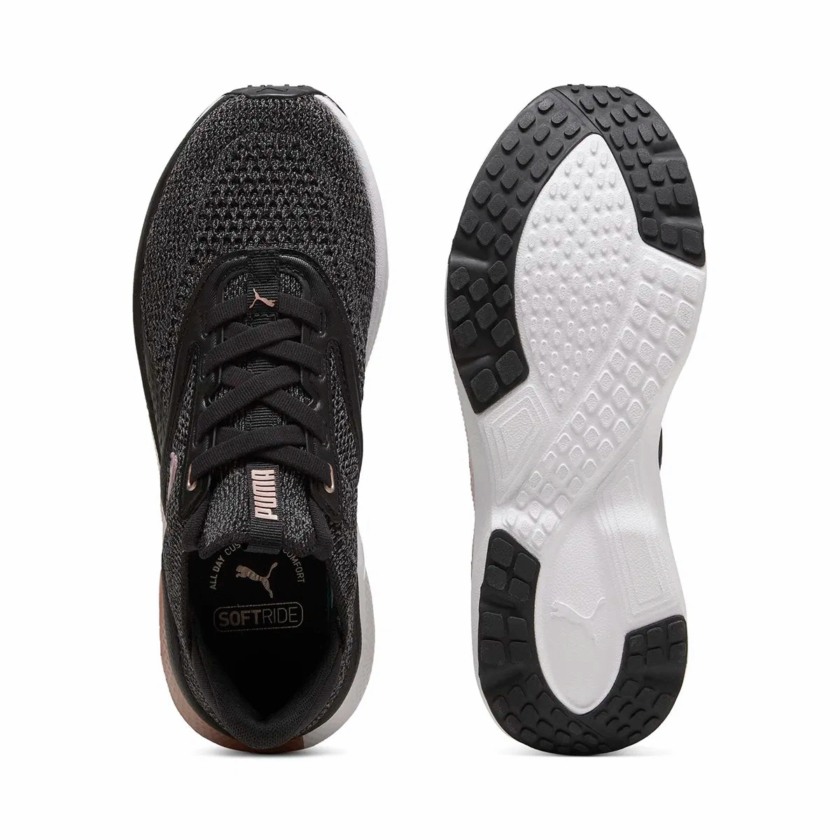 .PUMA Softride Mayve Women's Running Shoes - BLACK/ROSE GOLD -(310160 08) - SMW - R1L3 Asics Gel Pulse 10 Running Shoes