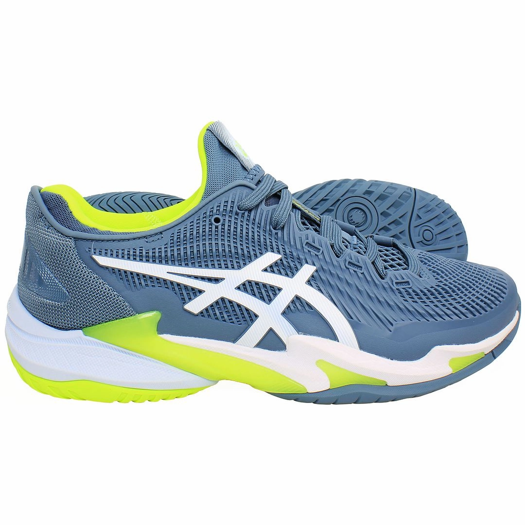 Asics Court FF 3 Mens Blue Tennis Shoes Asics Volleyball Shoes Usa