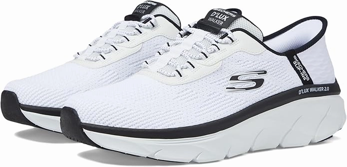 Skechers Men's D'lux Walker 2.0 Rezinate Hands Free Slip-in Sneaker Comfortable Travel Sneakers