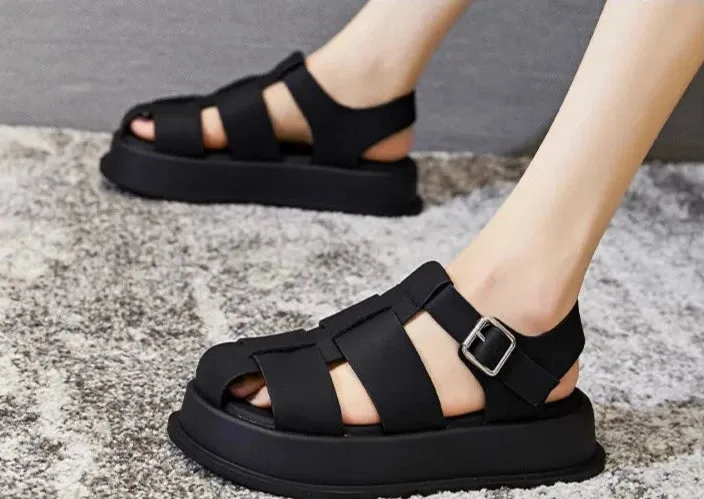 Women Roman Leisure Thick Soled Sandals Sandals Near Me