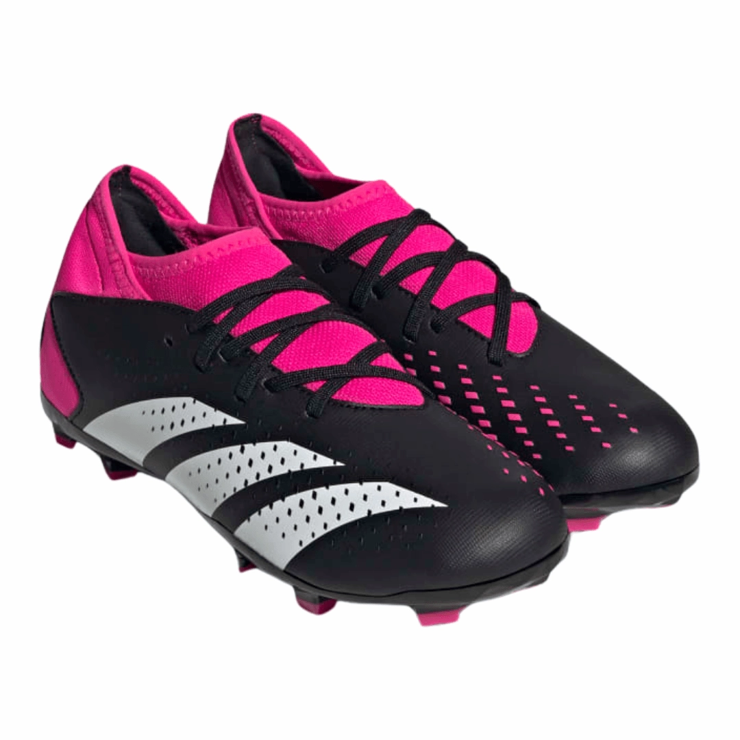Adidas - Kid's  Predator Accuracy.3 FG J 'Own Your Football Pack' - Core Black / Cloud White / Team Shock Pink Towelie Adidas Shoe