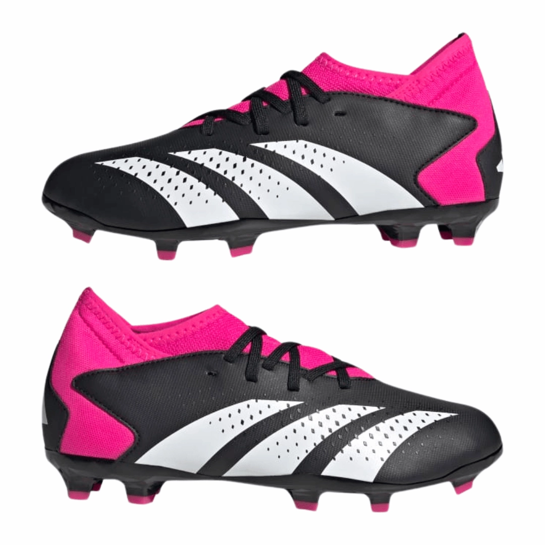 Adidas Cloudfoam Tennis Shoes Adidas - Kid's  Predator Accuracy.3 FG J 'Own Your Football Pack' - Core Black / Cloud White / Team Shock Pink