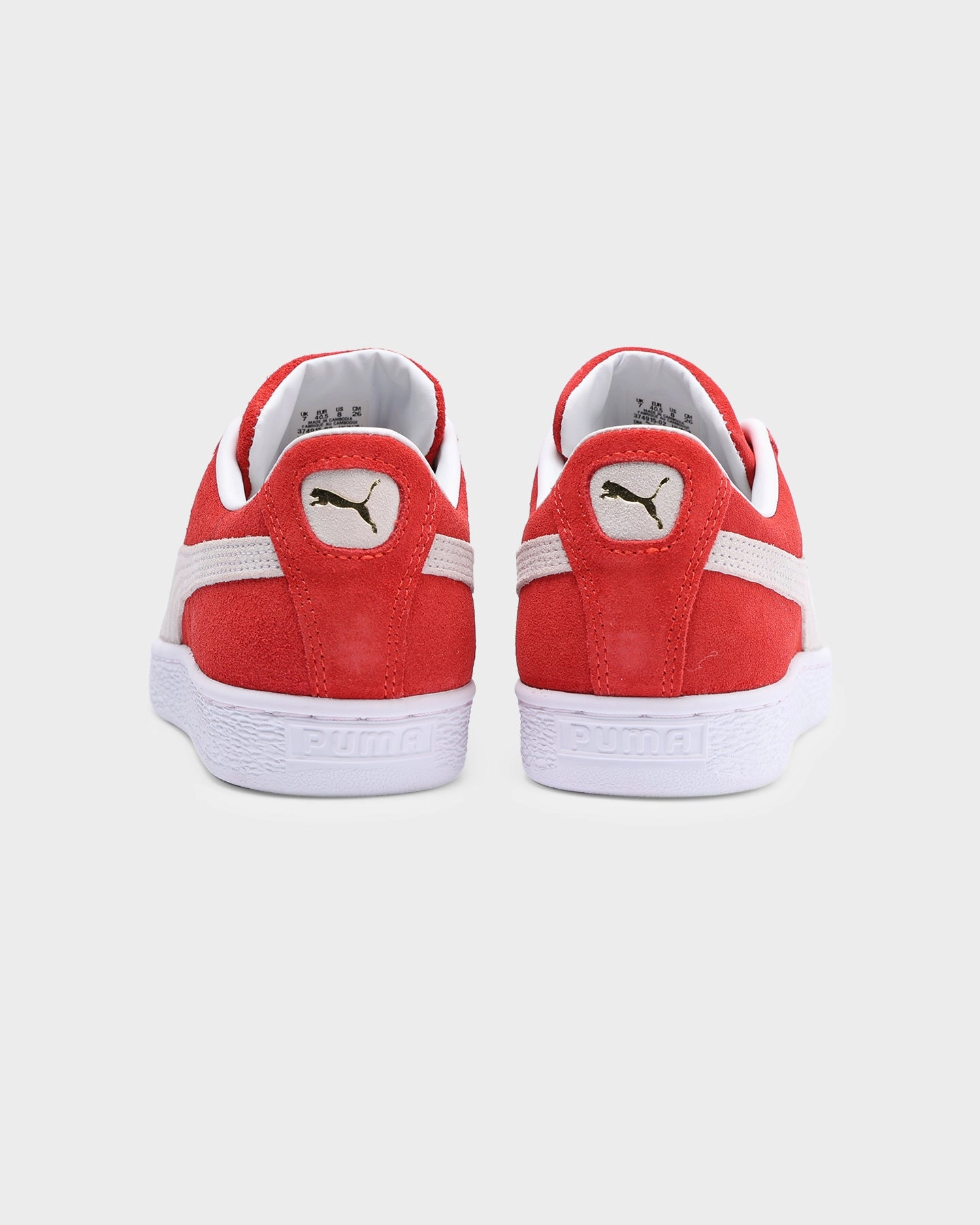 Puma Smash Leather Shoes Puma Suede Classic XXI Red/White