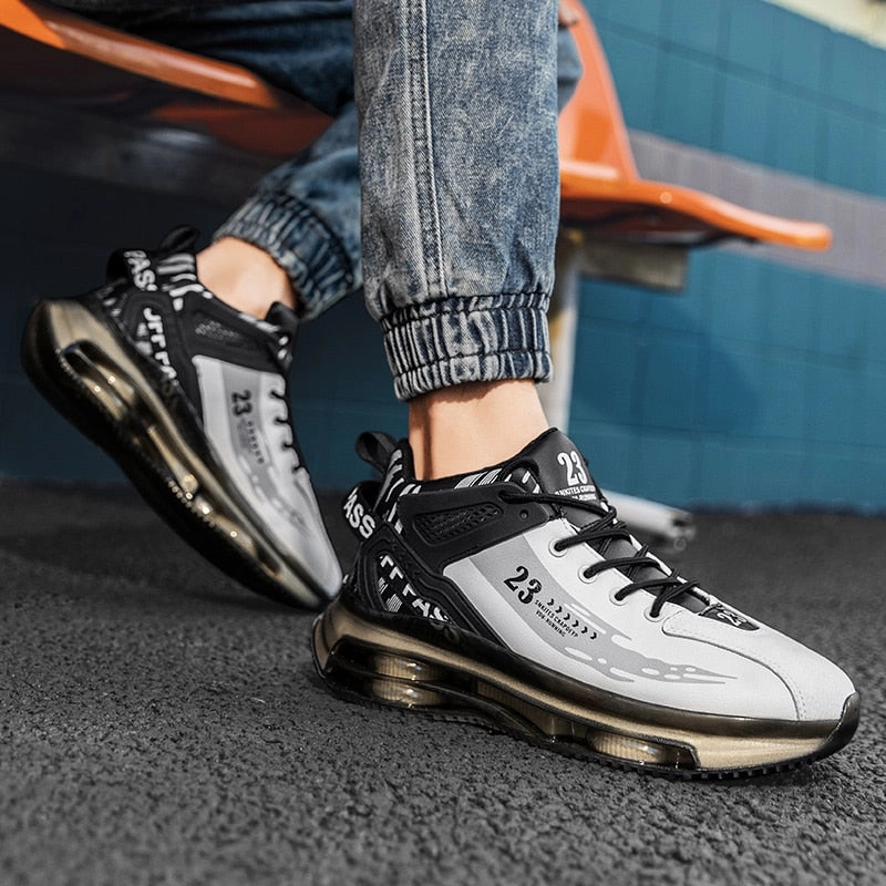 Wedding Shoes Flats Comfortable Stay Stylish and Active with Men's Fashion Outdoor Jogging Sneakers - Mesh Breathable Cushioning - Black Basket Footwear in Big Sizes