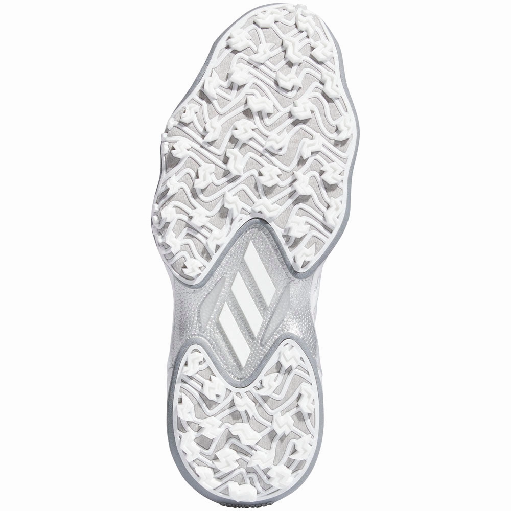 adidas CODECHAOS '25 Spikeless Waterproof Shoes - White/Silver Metallic/Grey Two Adidas Disc Golf Shoes