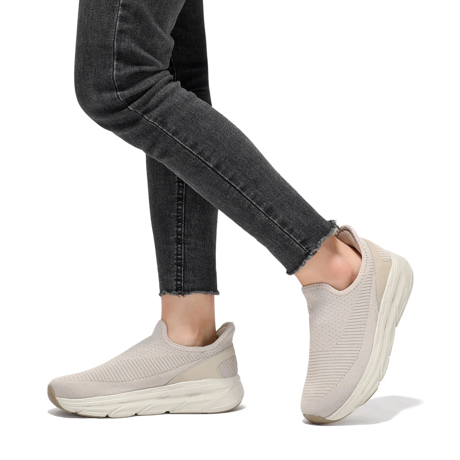 STQ Womens Slip on Shoes Breathable Lightweight Orthopedic Walking Shoes Workout Gym Sports Athletic Sneakers Air Force One Sneakers