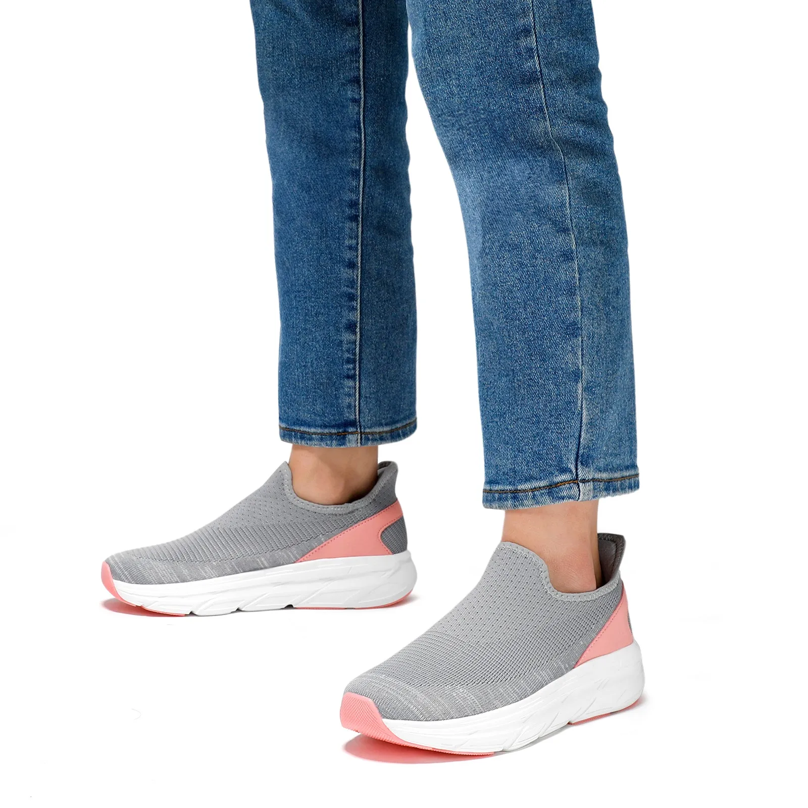 STQ Womens Slip on Shoes Breathable Lightweight Orthopedic Walking Shoes Workout Gym Sports Athletic Sneakers Your Own Sneakers