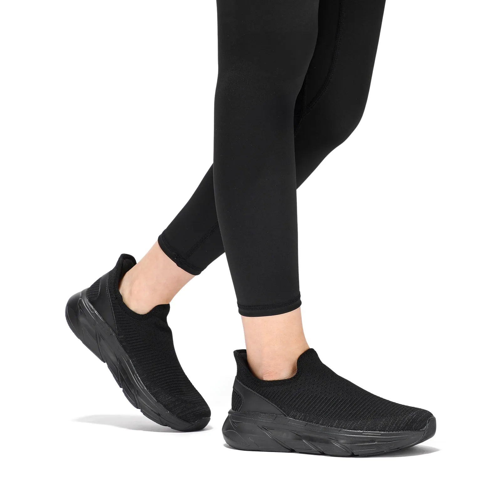 STQ Womens Slip on Shoes Breathable Lightweight Orthopedic Walking Shoes Workout Gym Sports Athletic Sneakers Jack Skellington Sneakers