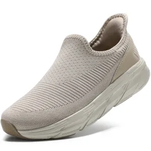 STQ Womens Slip on Shoes Breathable Lightweight Orthopedic Walking Shoes Workout Gym Sports Athletic Sneakers Clouds Sneakers