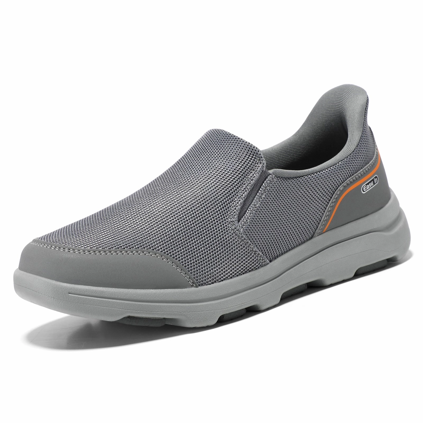 Flat Feet Hiking Shoes STQ Mens Orthopedic Walking Shoes Comfortable Slip on Sneakers for Plantar Fasciitis