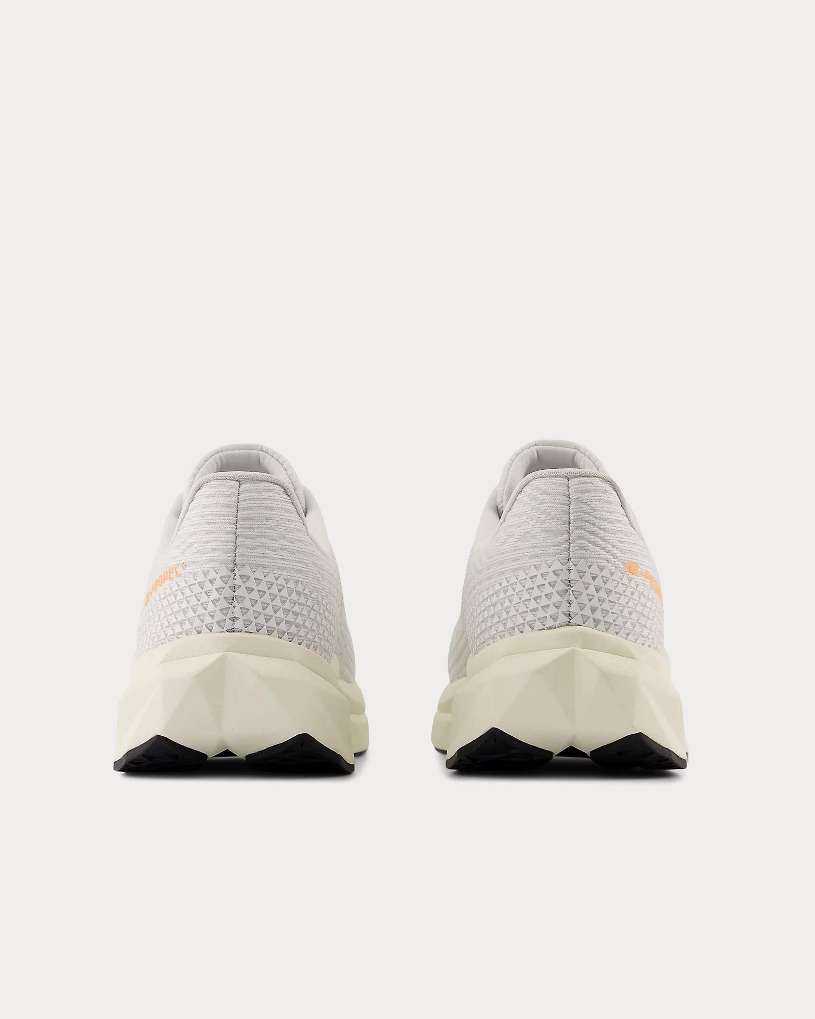 Blue And White New Balances FuelCell Propel v5 White/ Black / Hot Mango Running Shoes