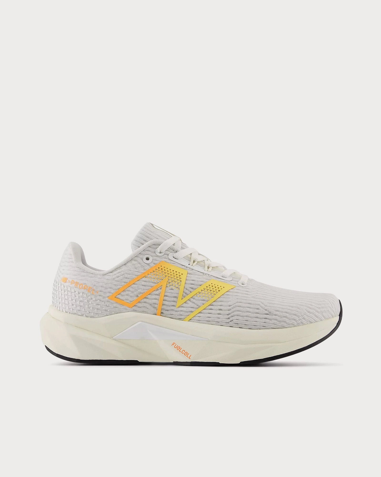 New Balance Outlet Stores Near Me FuelCell Propel v5 White/ Black / Hot Mango Running Shoes