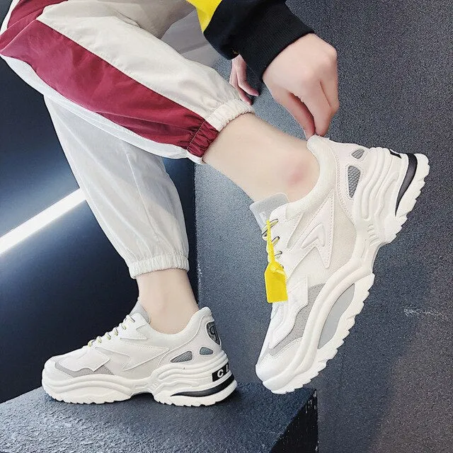 New Women Sneakers Women Vulcanize Shoes Chunky Sneakers Women Shoes Platform Sneakers Women Casual Shoes Casual Sneakers Female Ladies Wedge Heel Sneakers