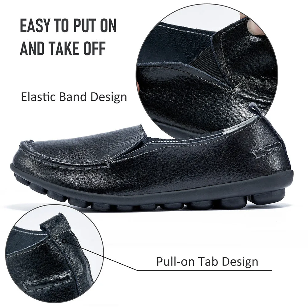 Loafers With Bit Vanccy Women Flats Ballet Leather Breathable Casual Shoes