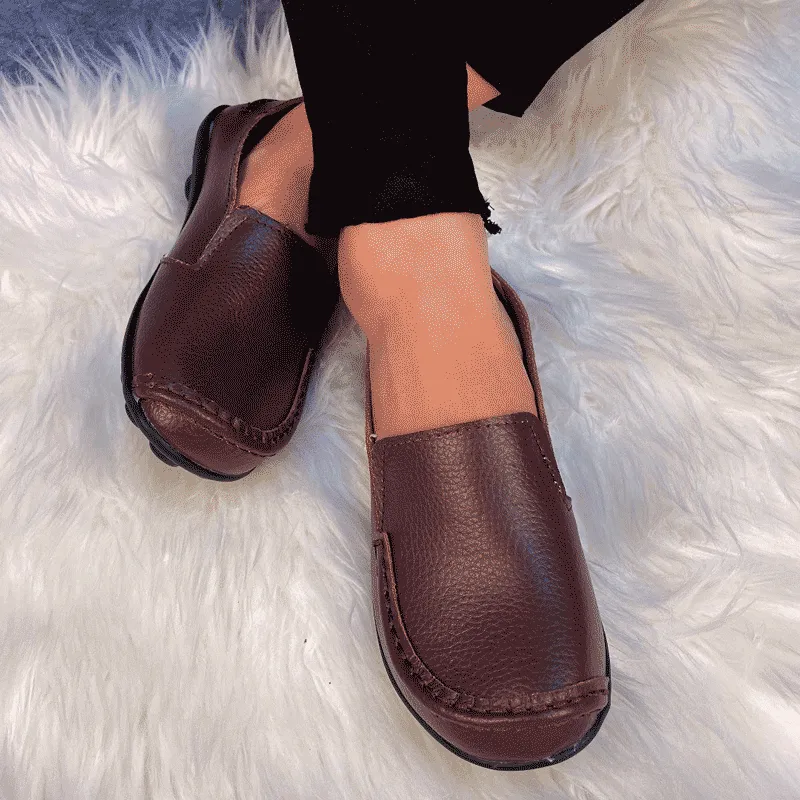 Lined Vs Unlined Loafers Vanccy Women Flats Ballet Leather Breathable Casual Shoes