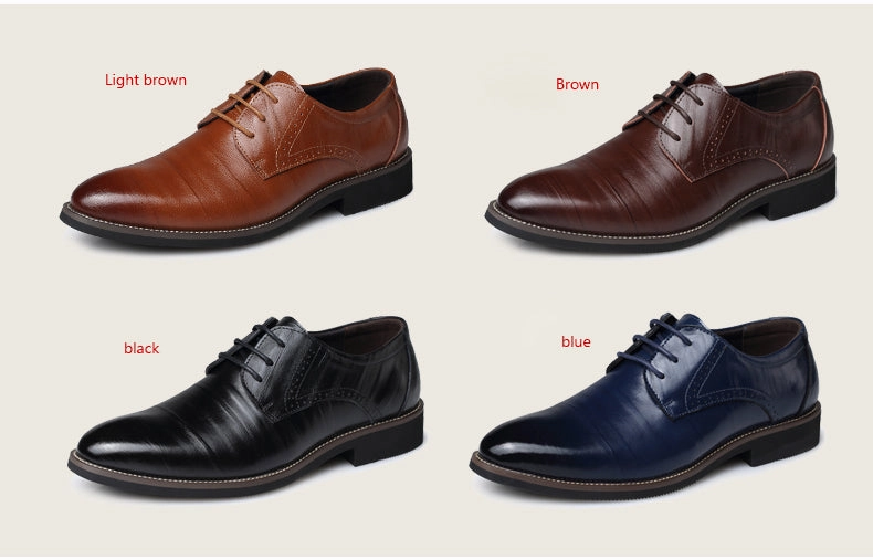 Best Running Shoes Narrow Flat Feet 2017 New Men's Real Cowhide Leather Oxford Shoes Comfortable Insole Lacing Business Dress Shoes Man Wedding High Quality Shoes