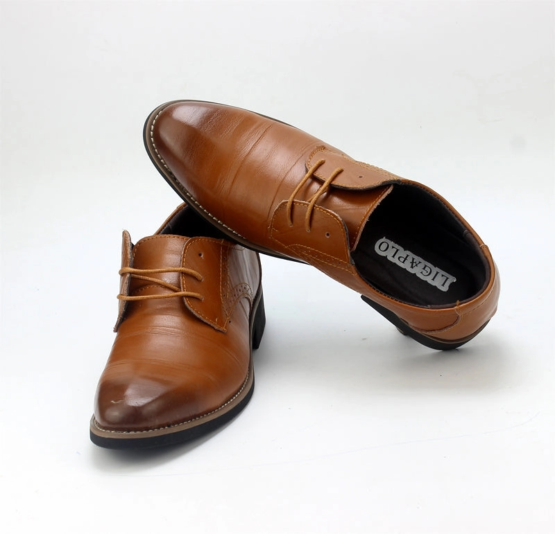 Cotton Flat Shoes 2017 New Men's Real Cowhide Leather Oxford Shoes Comfortable Insole Lacing Business Dress Shoes Man Wedding High Quality Shoes