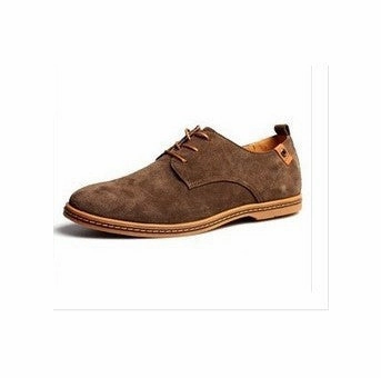 Ballet Shoes Flats Men Flats shoes 38-48 Suede European style genuine leather Shoes Men's oxfords california casual Loafers