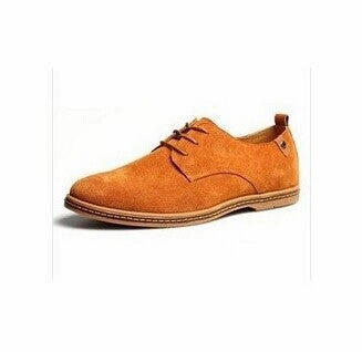 Men Flats shoes 38-48 Suede European style genuine leather Shoes Men's oxfords california casual Loafers Jean Flat Shoes