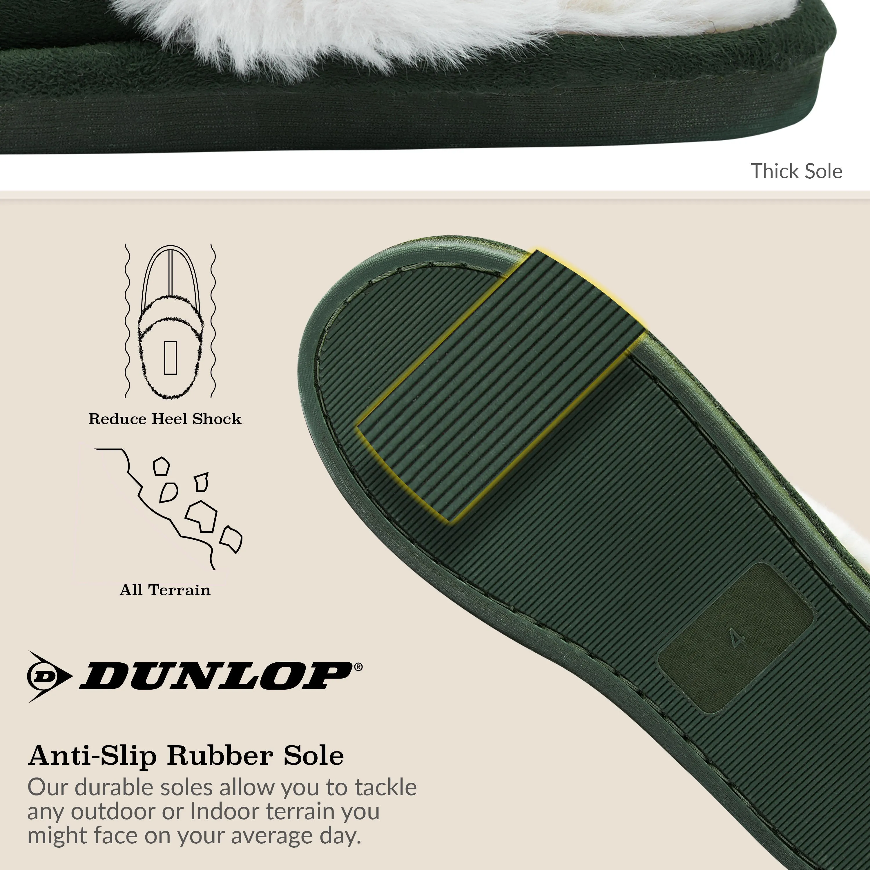 Ruby Slippers Found Dunlop Womens Slippers, Memory Foam Fluffy Slip On House Shoes