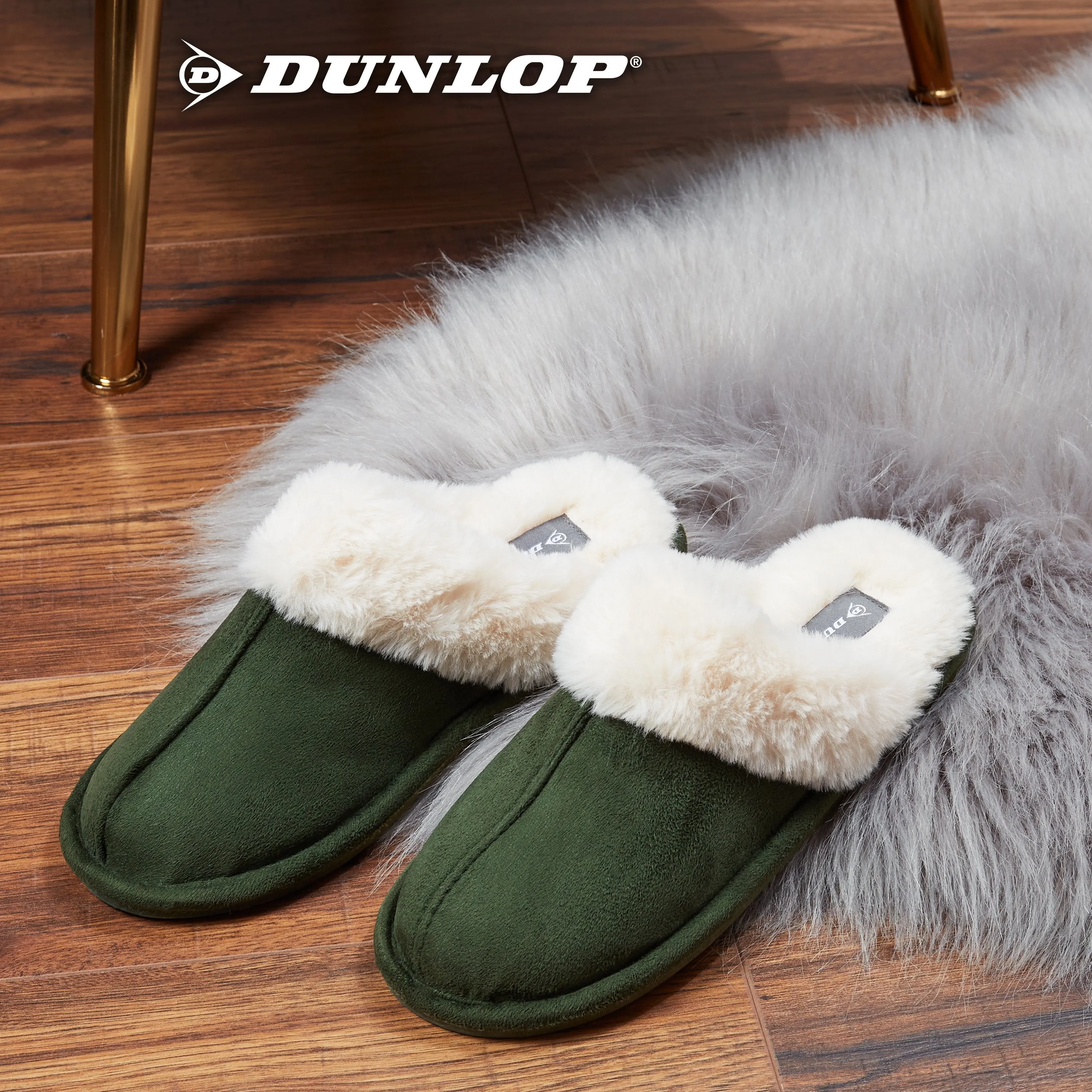 Best Quality Slippers Dunlop Womens Slippers, Memory Foam Fluffy Slip On House Shoes