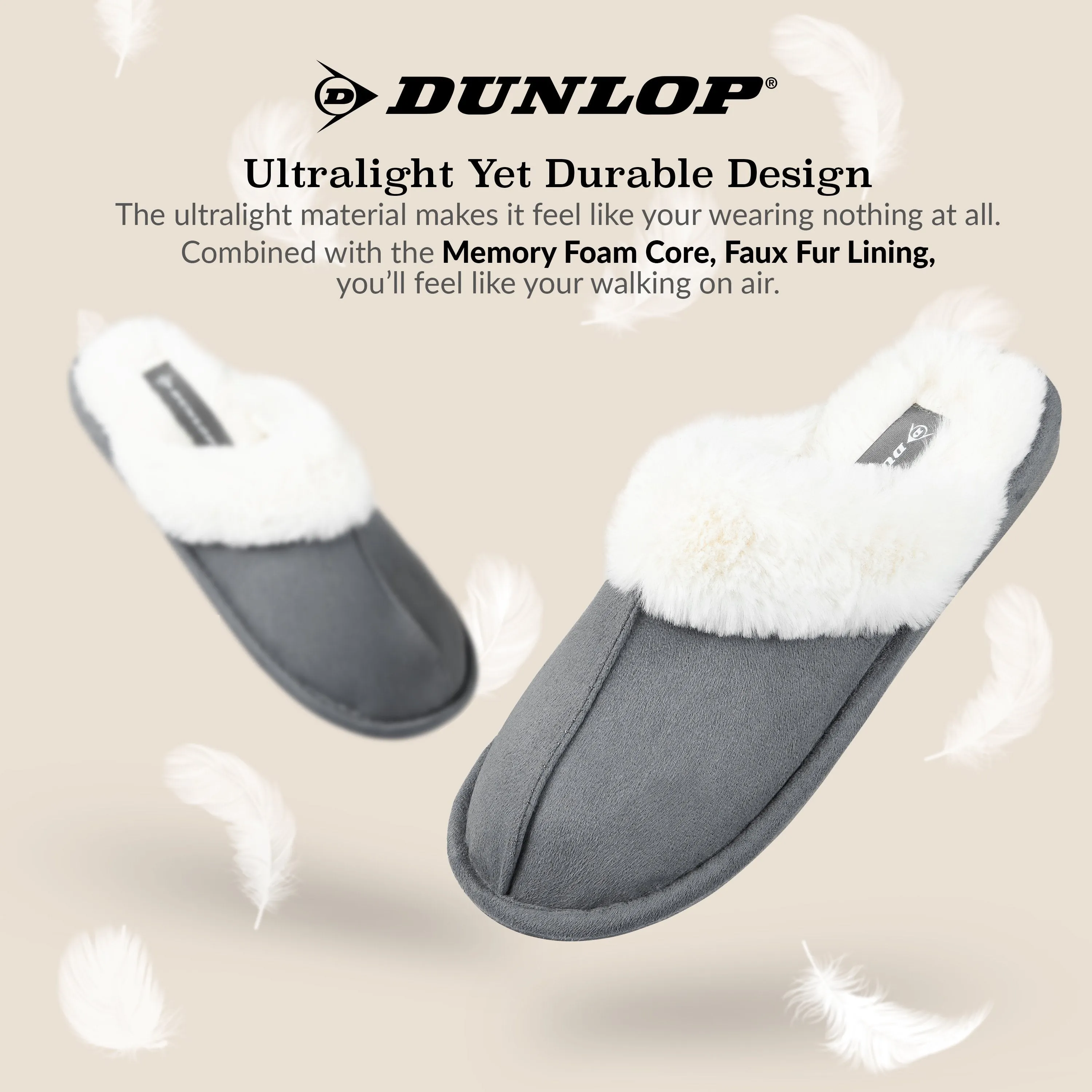 Ghibli Slippers Dunlop Womens Slippers, Memory Foam Fluffy Slip On House Shoes