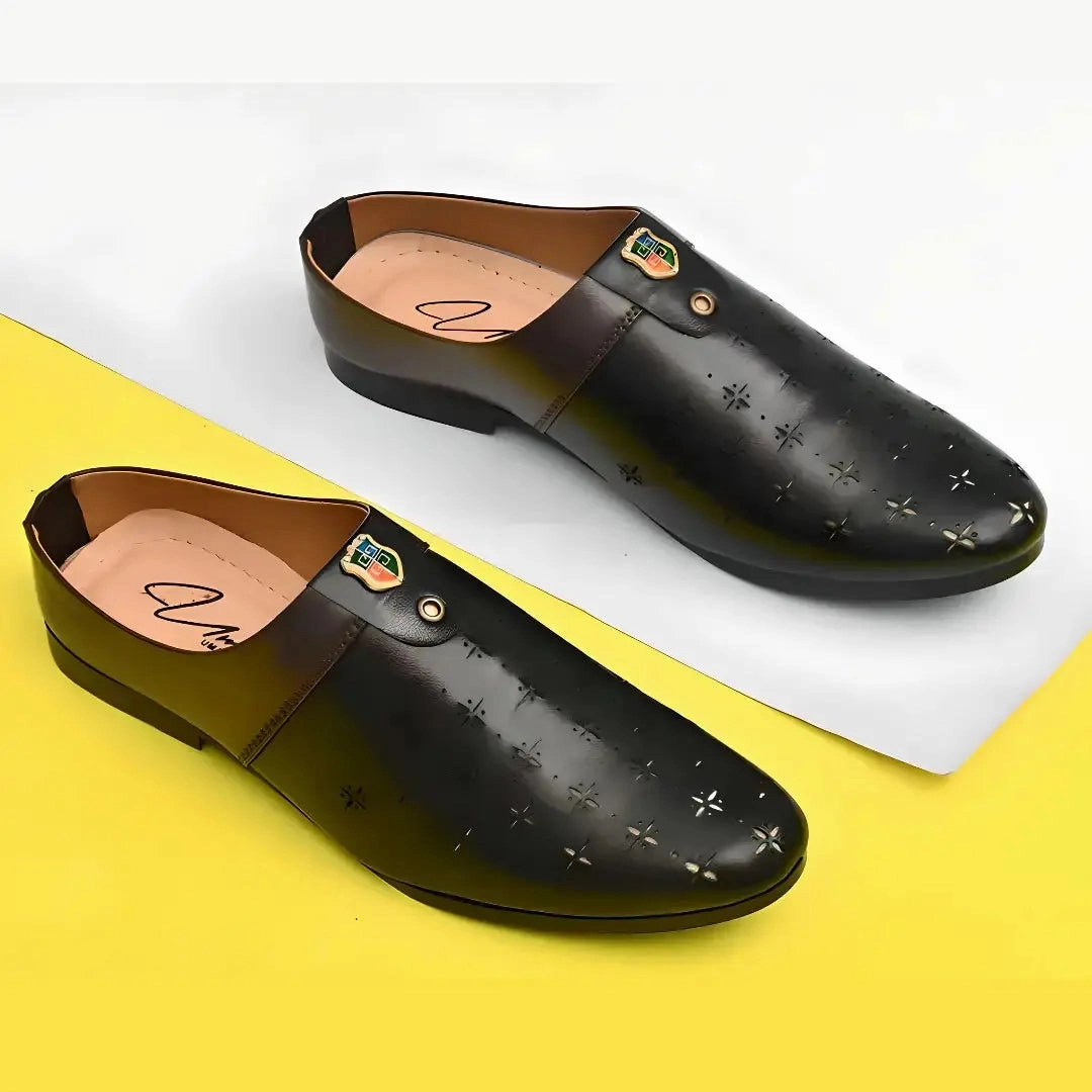 Loafers H&m Stylist Half Loafers for Men in Black/Brown Color