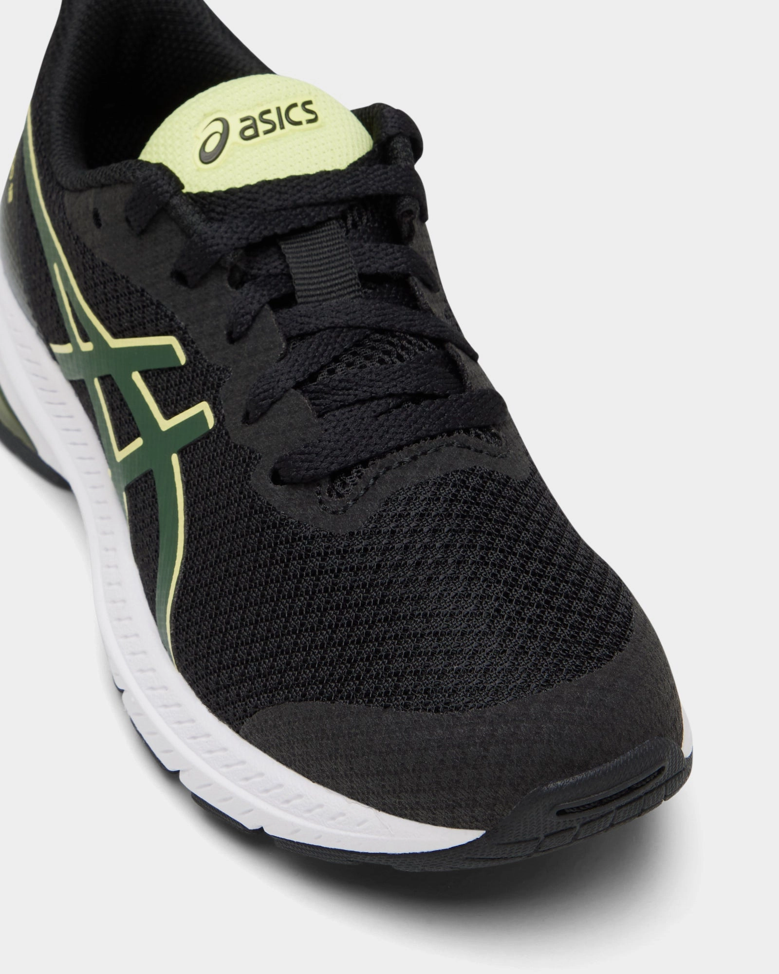 GT-1000 12 Grade School Black/Rain Forest Asics Shock Absorbing Shoes