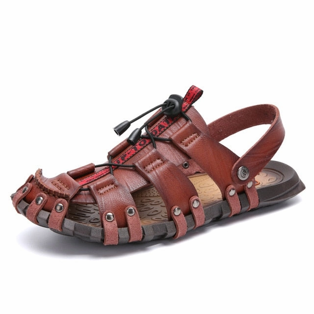 Sandals Over The Water Bungalow Summer Men's Sandals Breathable Beach Outdoor Shoes Summer Roman Men Sandals High Quality Sandals Slippers Soft Bottom