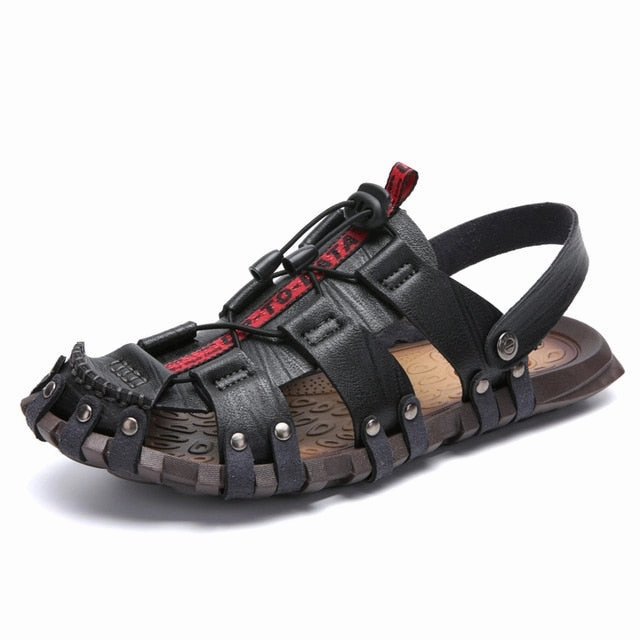 Lace Up Platform Sandals Summer Men's Sandals Breathable Beach Outdoor Shoes Summer Roman Men Sandals High Quality Sandals Slippers Soft Bottom