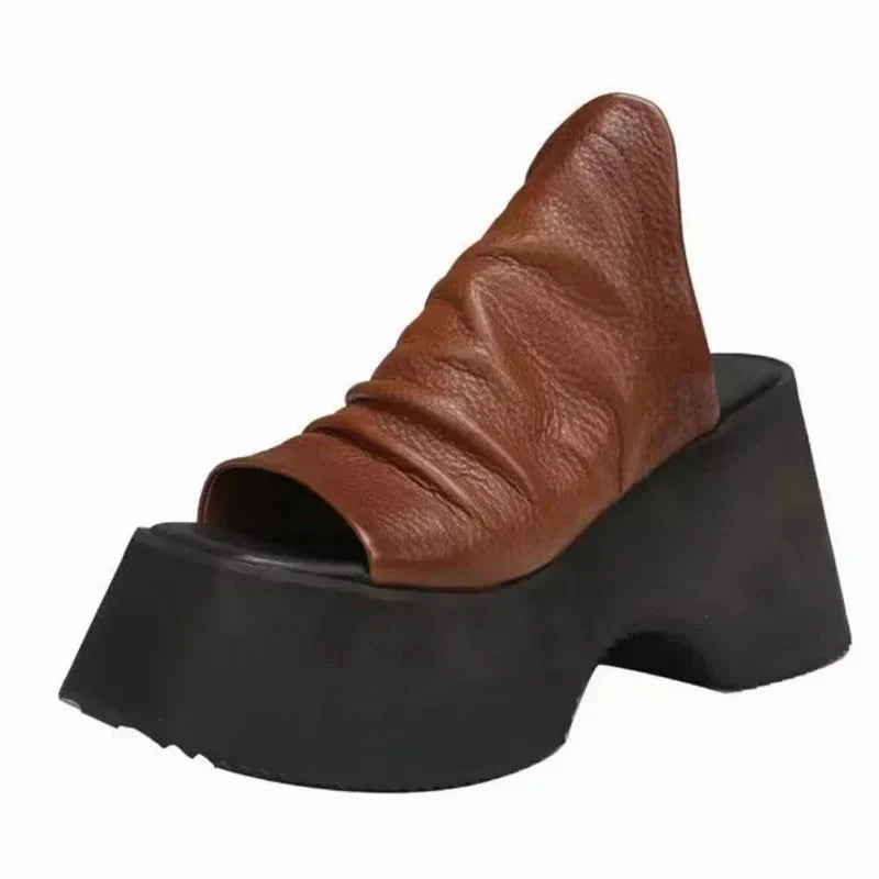 Flip Flops Cloth Strap binfenxie  -  New Summer Chunky Platform Women Open Toe Slippers High Heels Shoes Sandals Flip Flops Sexy Pumps Slides Zapatillas Mujer