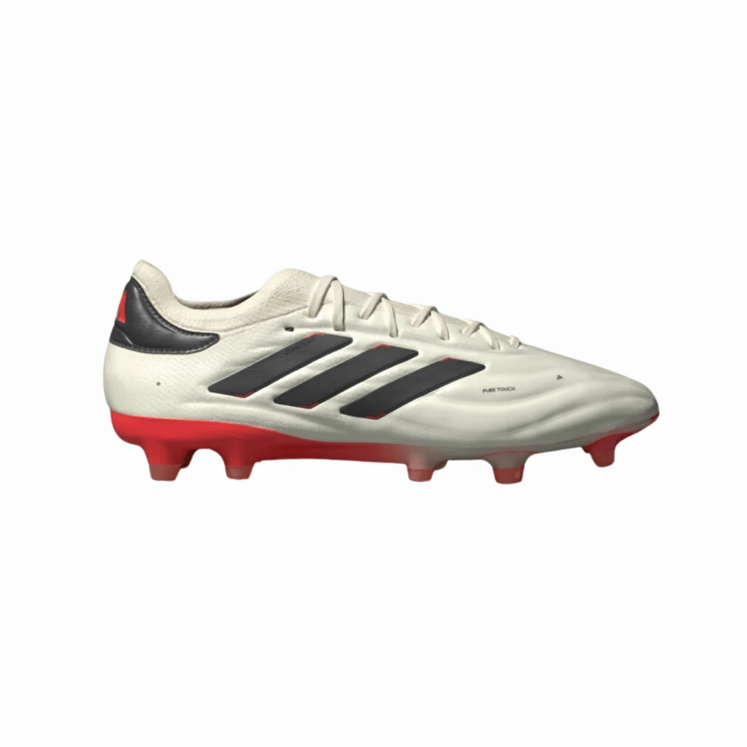 Adidas Tennis Shoes Classic Adidas - Copa Pure 2 Elite KT Firm Ground Soccer Cleats  - Ivory / Core Black / Solar Red