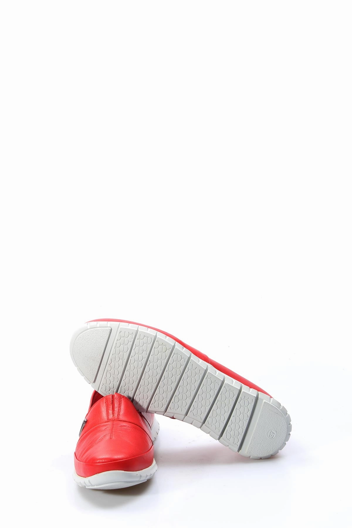 FST Genuine Leather Women's Casual Shoes 864ZA101 Red - Baia Mare Casual Fall Shoes