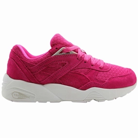 Online Asics Running Shoes Puma R698 Mesh Evolution Mens Pink Trainers