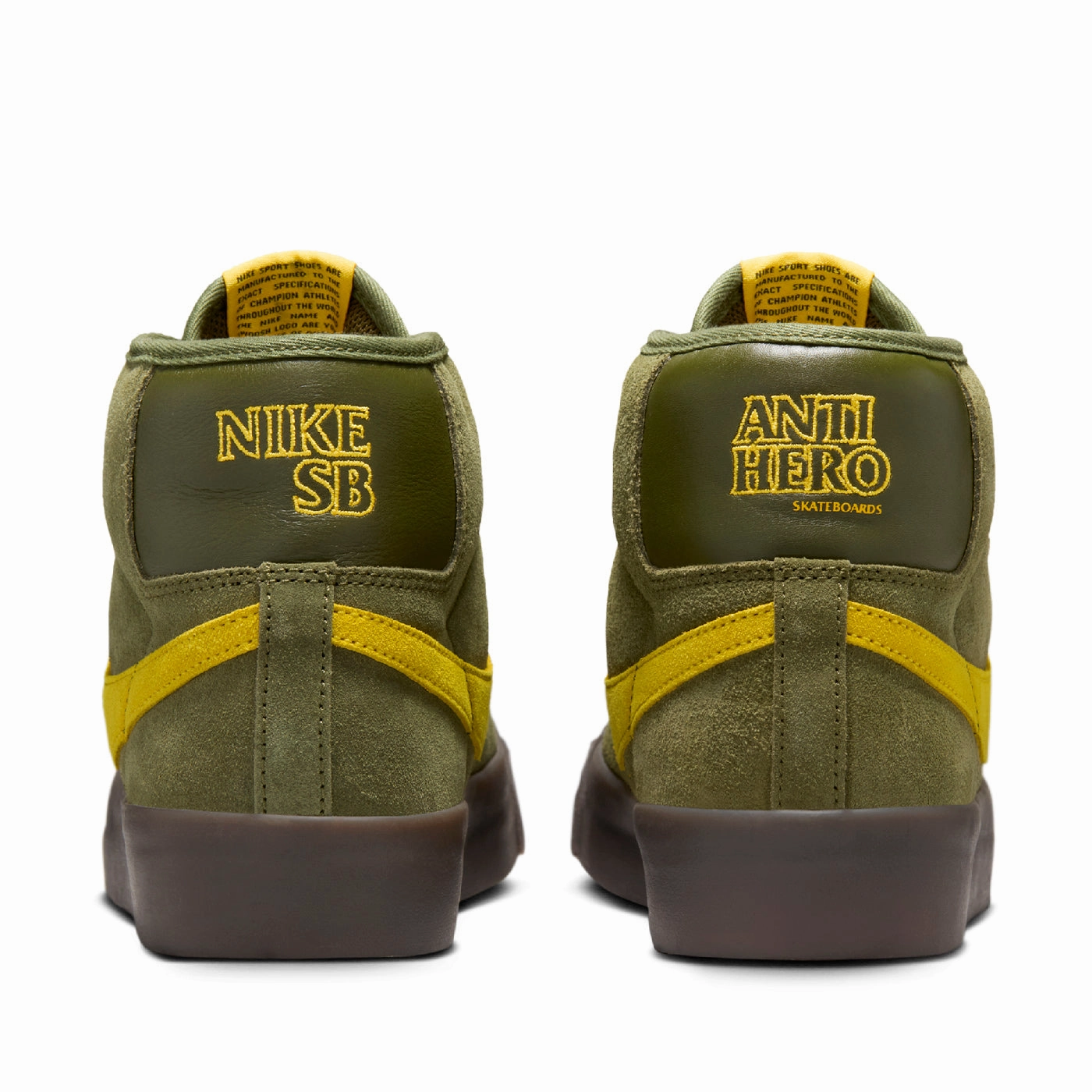 Nike SB  x ANTIHERO Zoom Blazer Mid Shoe - Rough Green / Armarillo - Rough Green Asics Aggressor 2 Wrestling Shoe