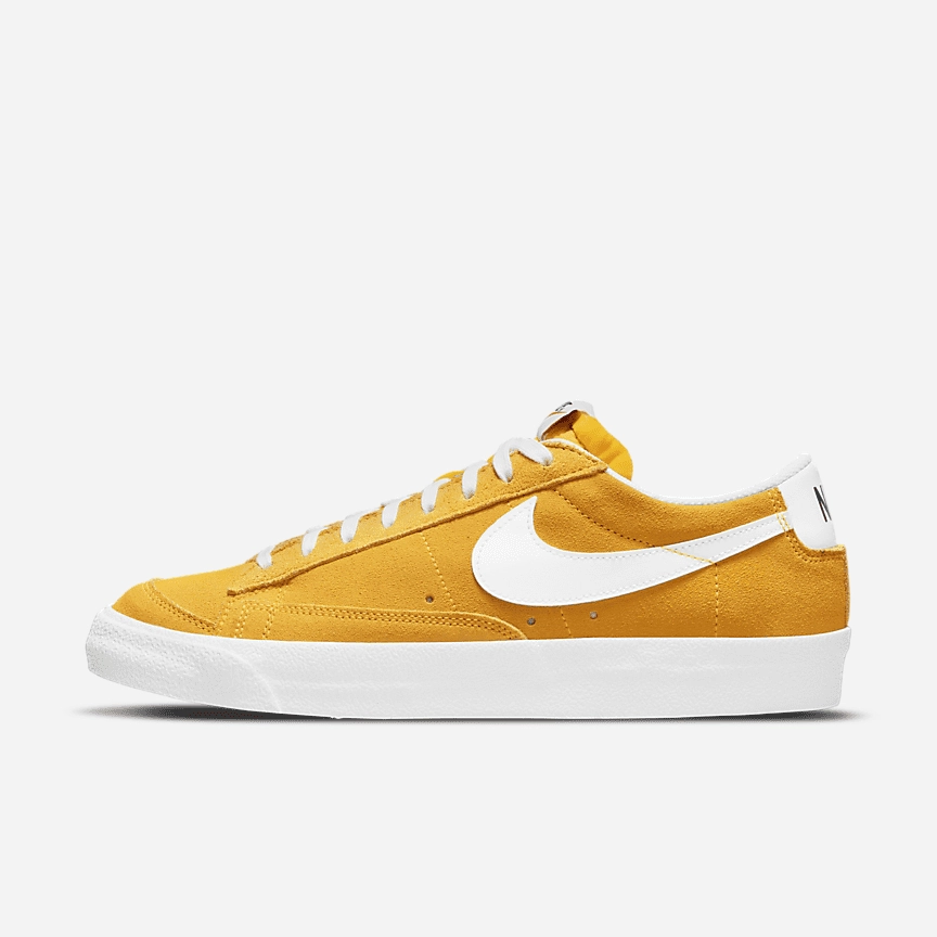 Asics Studs Shoes Nike Blazer Low 77 Suede DA7254-700 Speed Yellow/White (In Store Pickup Only)