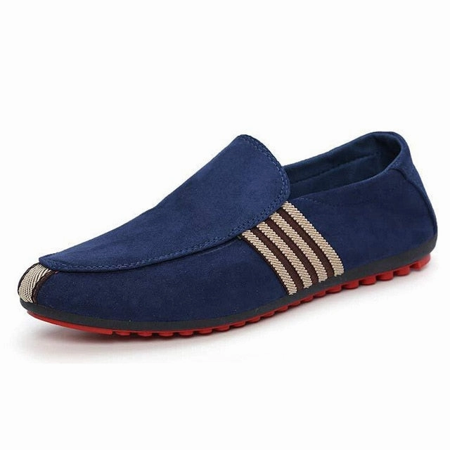 Slingback Shoes Flat HEE GRAND Brand 2017 Fashion Slip-On Flat Breathable Casual Male Shoes, Striped Solid Men Summer Fashion Shoes XMR212