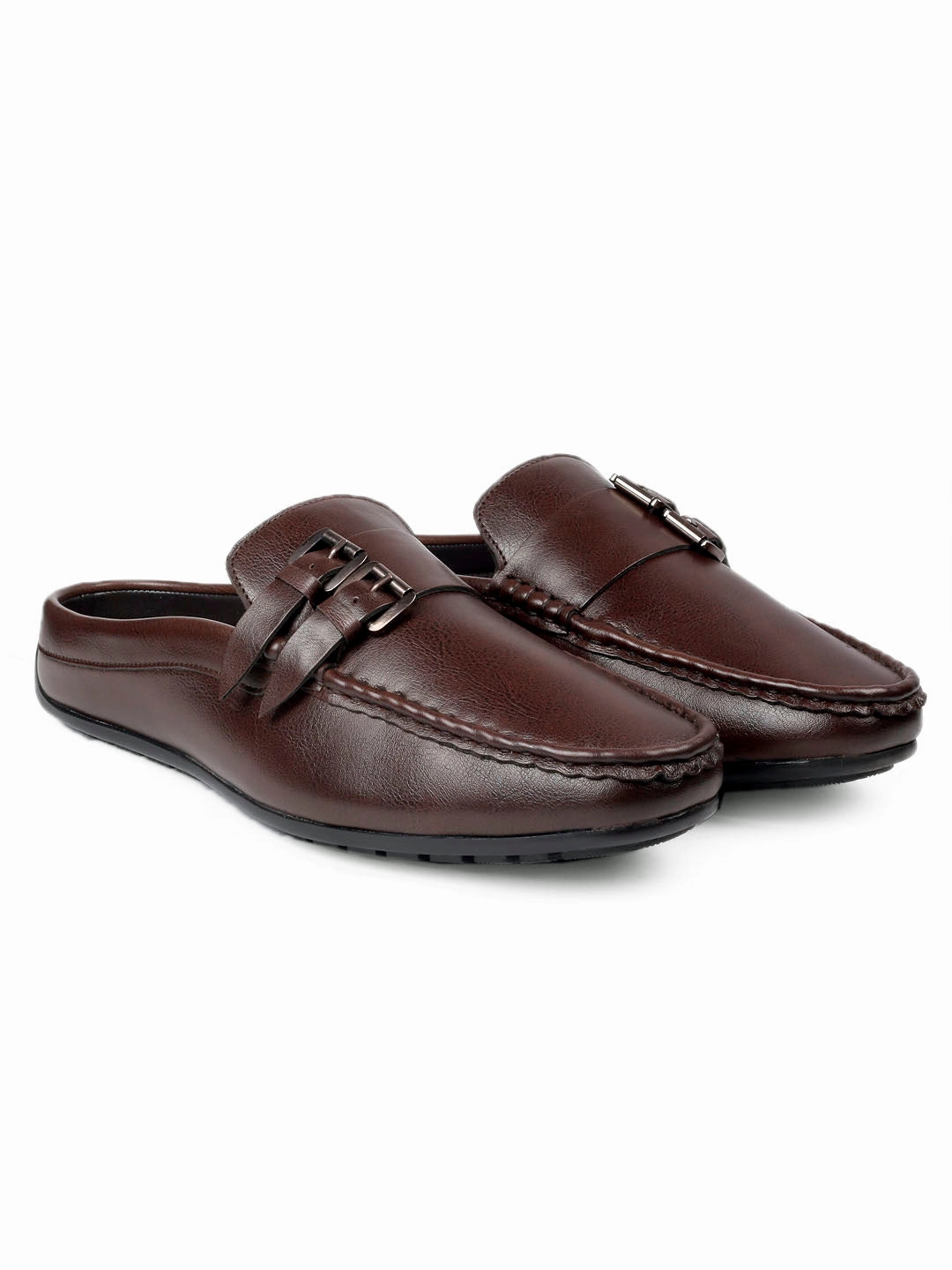 Bacca Bucci JAMBOREE Fashion Mules/Clogs/Backless Loafers for Party/Travel/Office-Brown Johnston And Murphy Loafers